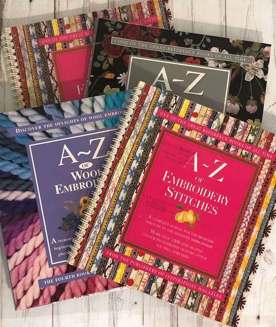 Choice of A-Z Embroidery Books Wool Embroidery, Ribbon Embroidery or  Embroidery Stitches. Great Resource Library Australia Seller 