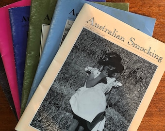 Scelta tra 1-9 riviste australiane di smocking e ricamo