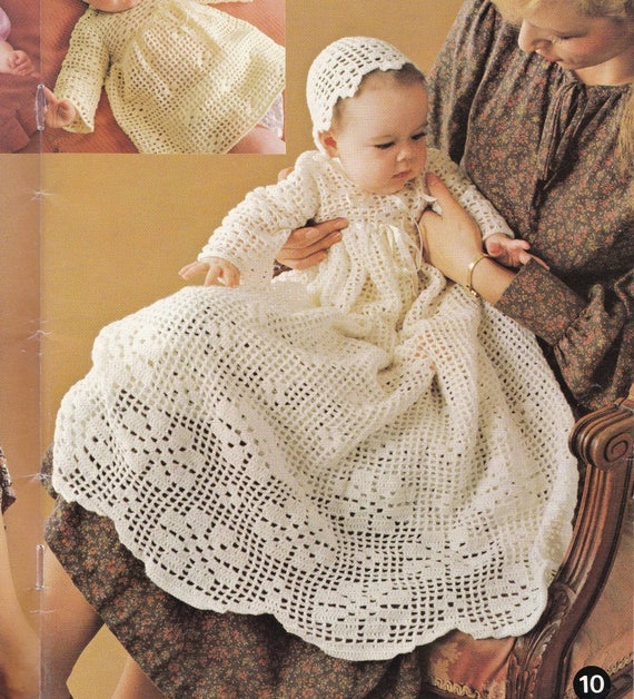 Christening Gown Pattern / Day Gown Patterns / Newborn Patterns / Girls /  Boys / T-Yoke Baby Dress / The Old Fashioned Baby /