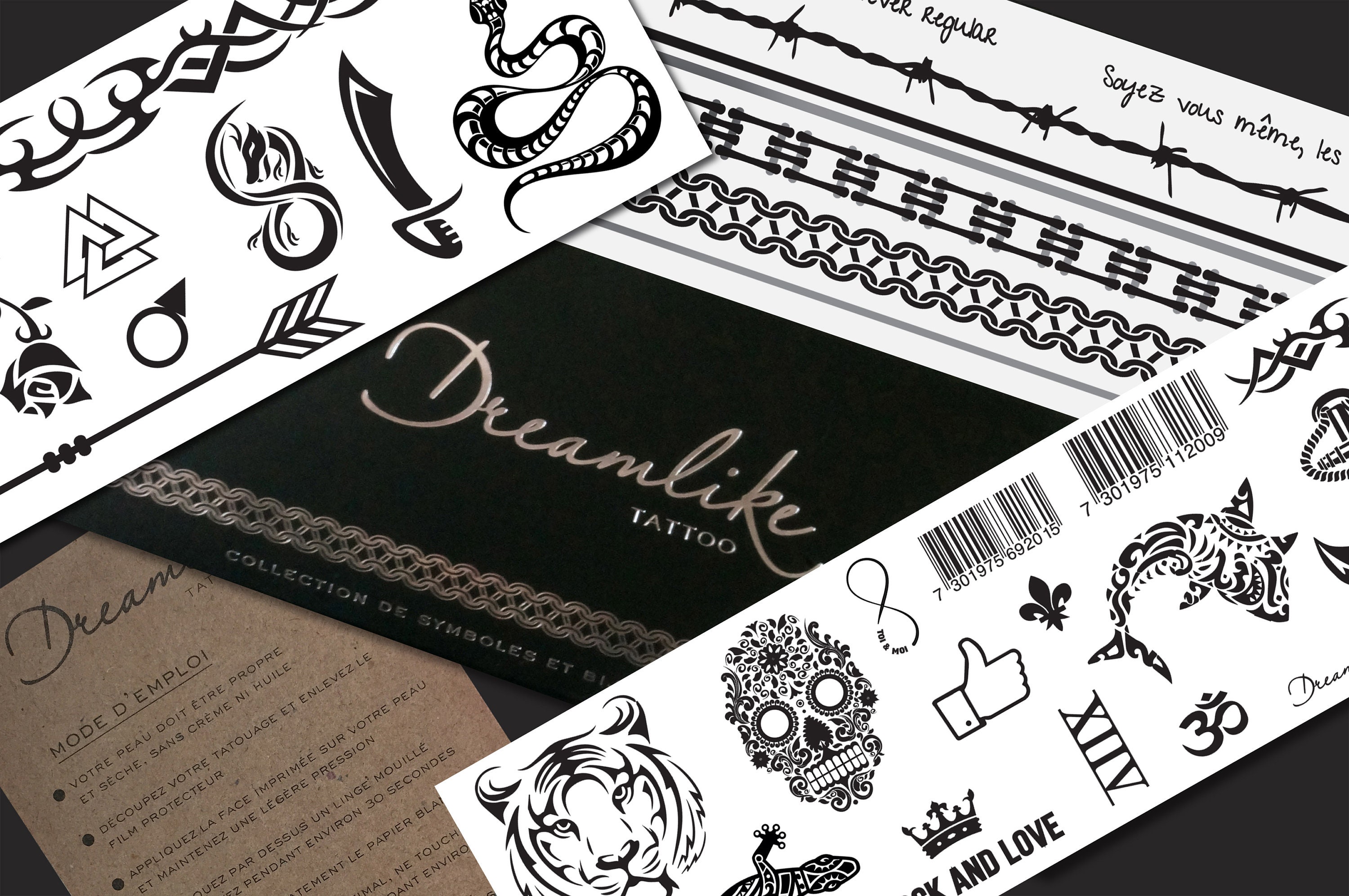 Ephemeral Tattoo Mister Mistère Collection (tattoo) - Etsy, image size:3000x1994