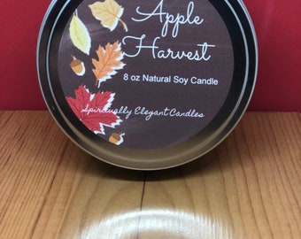 Decor Candle | Fall Home Decor | Apple Scented Soy Candle | Holiday Scented Soy Candle