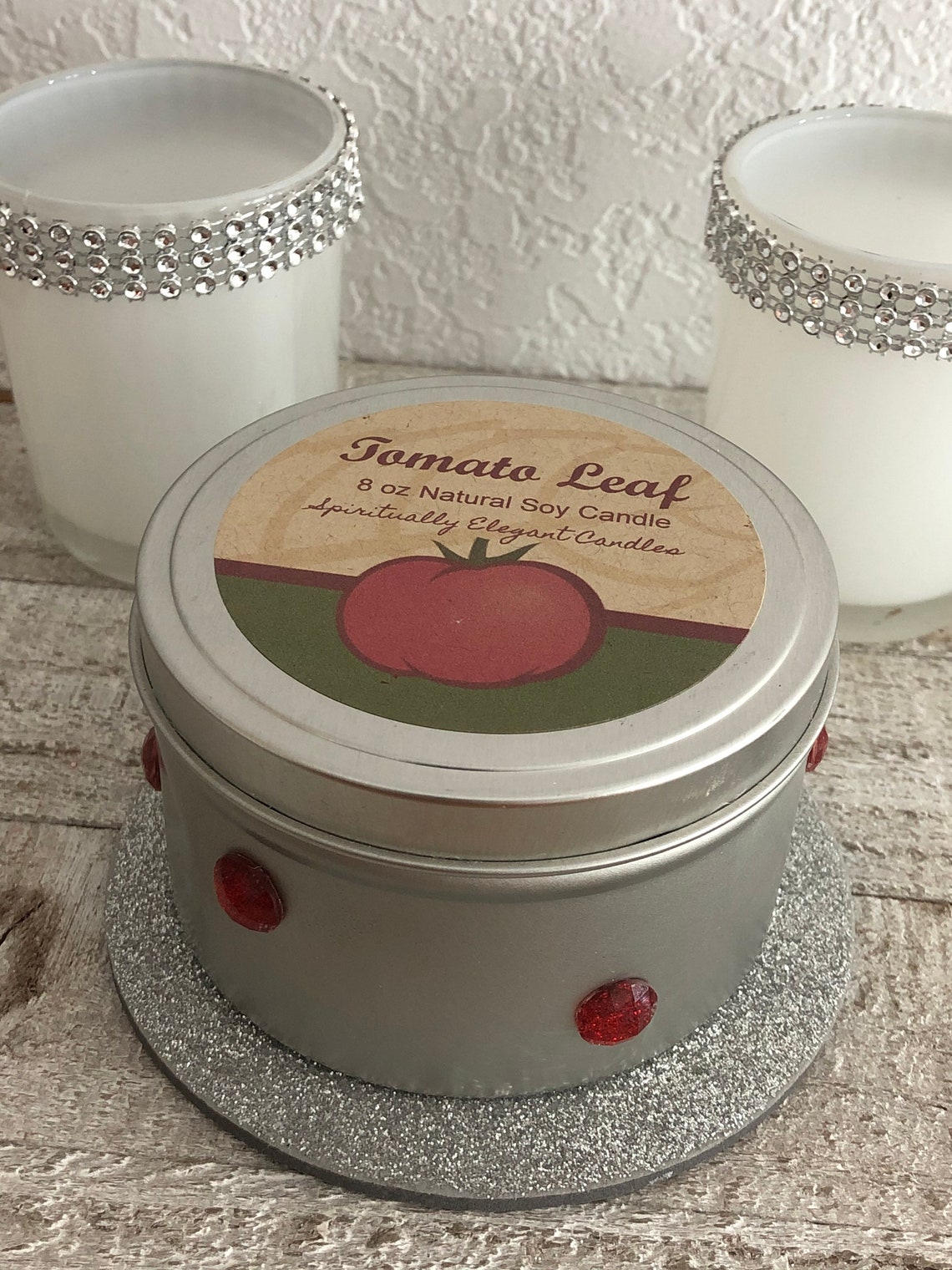 Tomato Leaf Scented Candle Tomato Leaf Soy Candle Best Soy Etsy