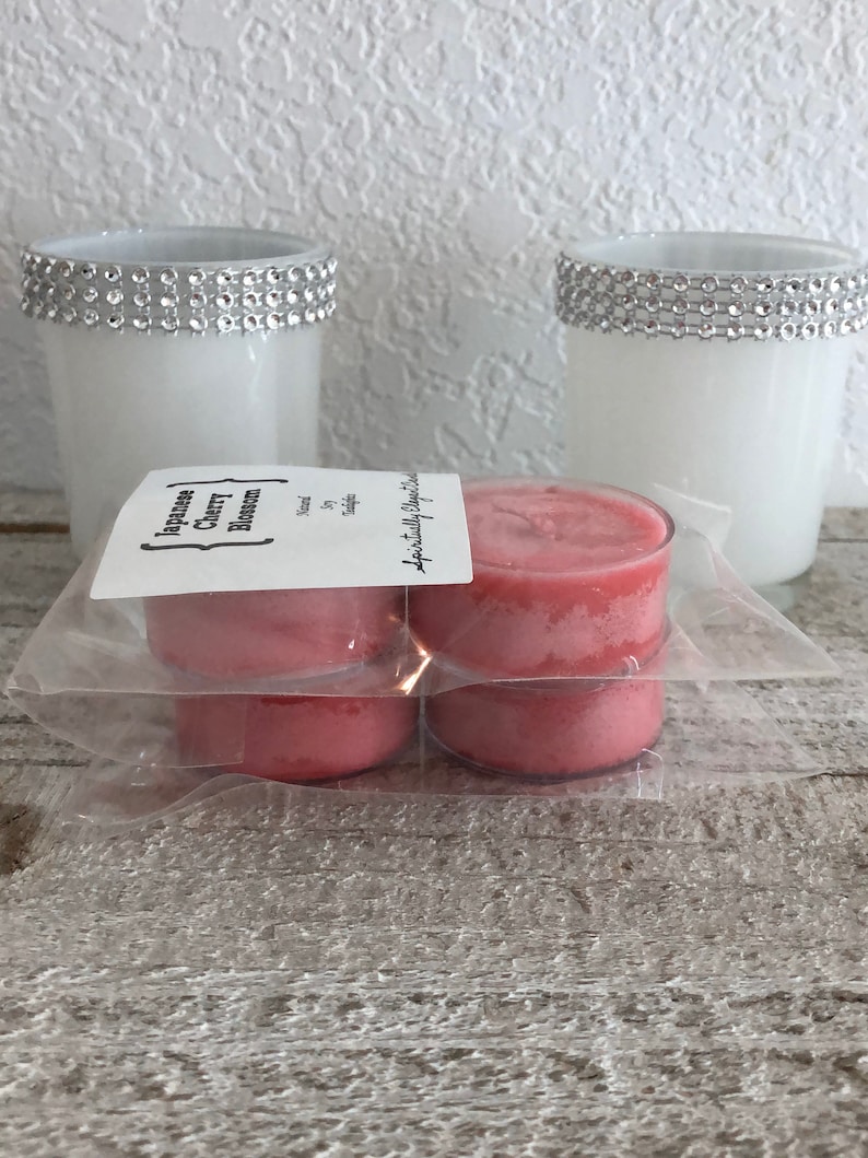 Soy Tealight Natural Tealight Home Decor Japanese Cherry Blossom Tealight