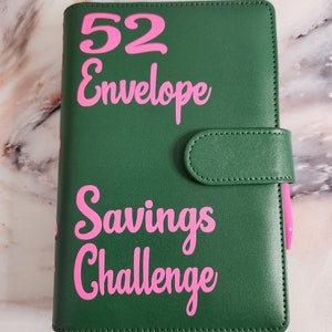 Savings binder with cash envelopes