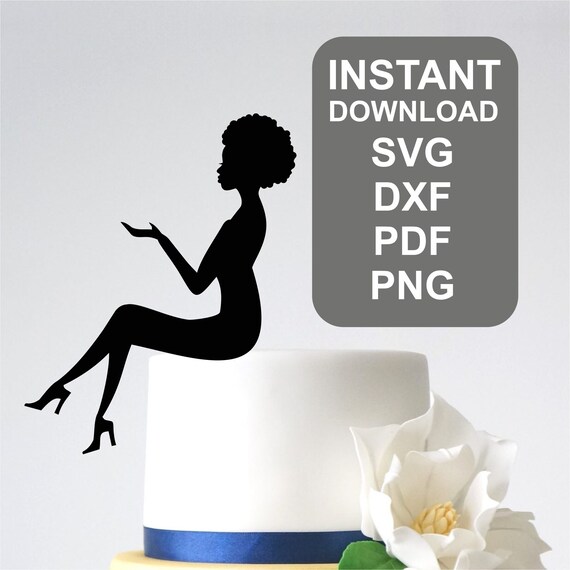 EPS Custom Topper Personalized Happy Birthday Cake Topper for laser cutting PDF Dxf Boy Silhouette Topper SVG