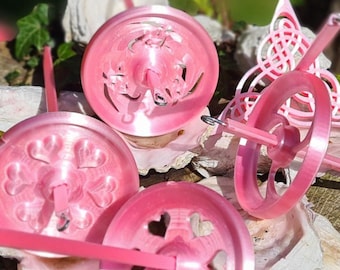 "Machen Sie Ihr eigenes Garn mit meiner Dropspindle ""Pink Satin"" - Fossil free - Gewicht: 17-25 gramm / 0.6-0.9 oz." Willkommen zu meinen anderen Angeboten.