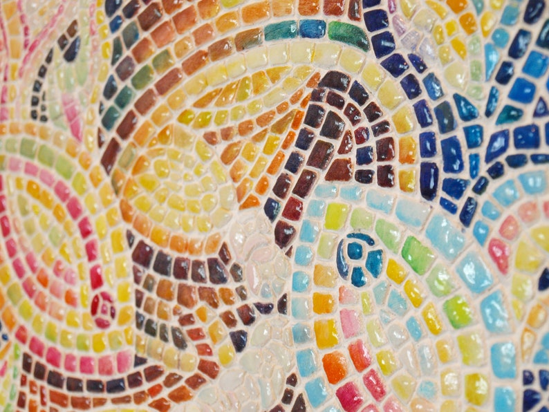 Mosaic wall art Mosaic art Mosaic wall Large mosaic wall art Etsy