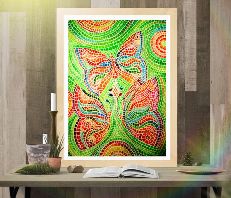 Mosaic Wall Art Mosaic Art Mosaic Art Wall Pannel Mosaic Art Etsy