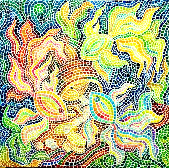 Mosaic Wall Art Mosaic Art Mosaic Wall Large Mosaic Wall Art Etsy