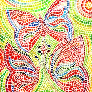 Mosaic art Mosaic wall art Mosaic Mural Large mosaic artwork Tile mosaic Tile wall art Custom tile art Custom mural Mosaic outdoors art
