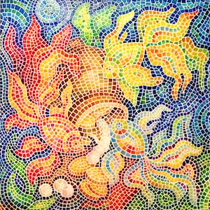 Mosaic wall art Mosaic art Mosaic art wall pannel Mosaic art handmade Mosaic artwork mosaic home decor Mosaic wall hanging Mosaic wall decor