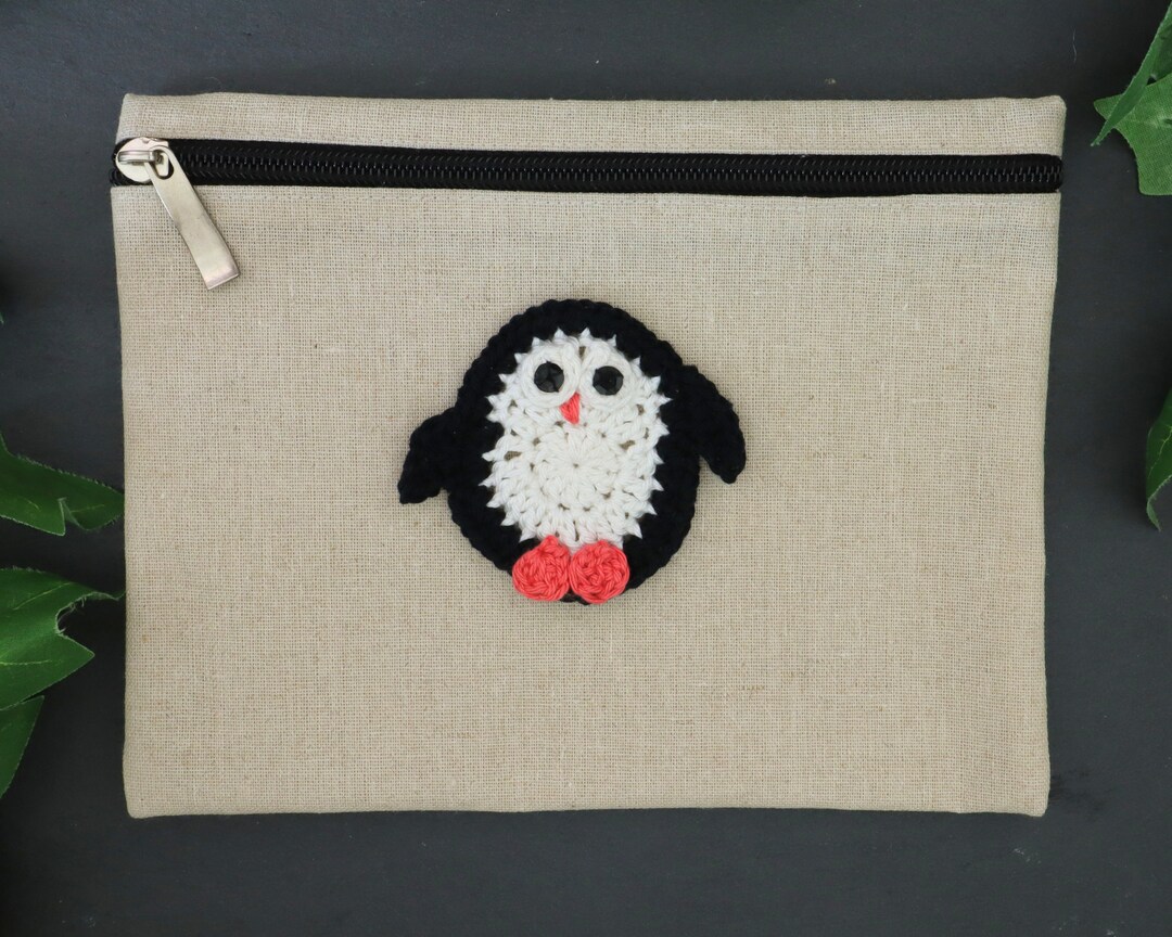 Penguin Pencil Case, Penguin Gifts, Winter Penguin, Cute Pencil Case