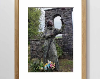 St Brigid Statue - Holy Well, Kildare, Ireland - Fine Art Print, Framed or Digital Download