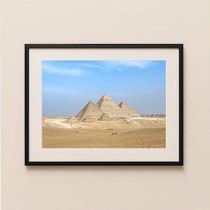 Nine Pyramids of Giza – Full Panorama of the Plateau - Art Print or Digital Download