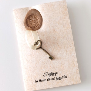 Tarjeta de amor Llave de mi Corazón