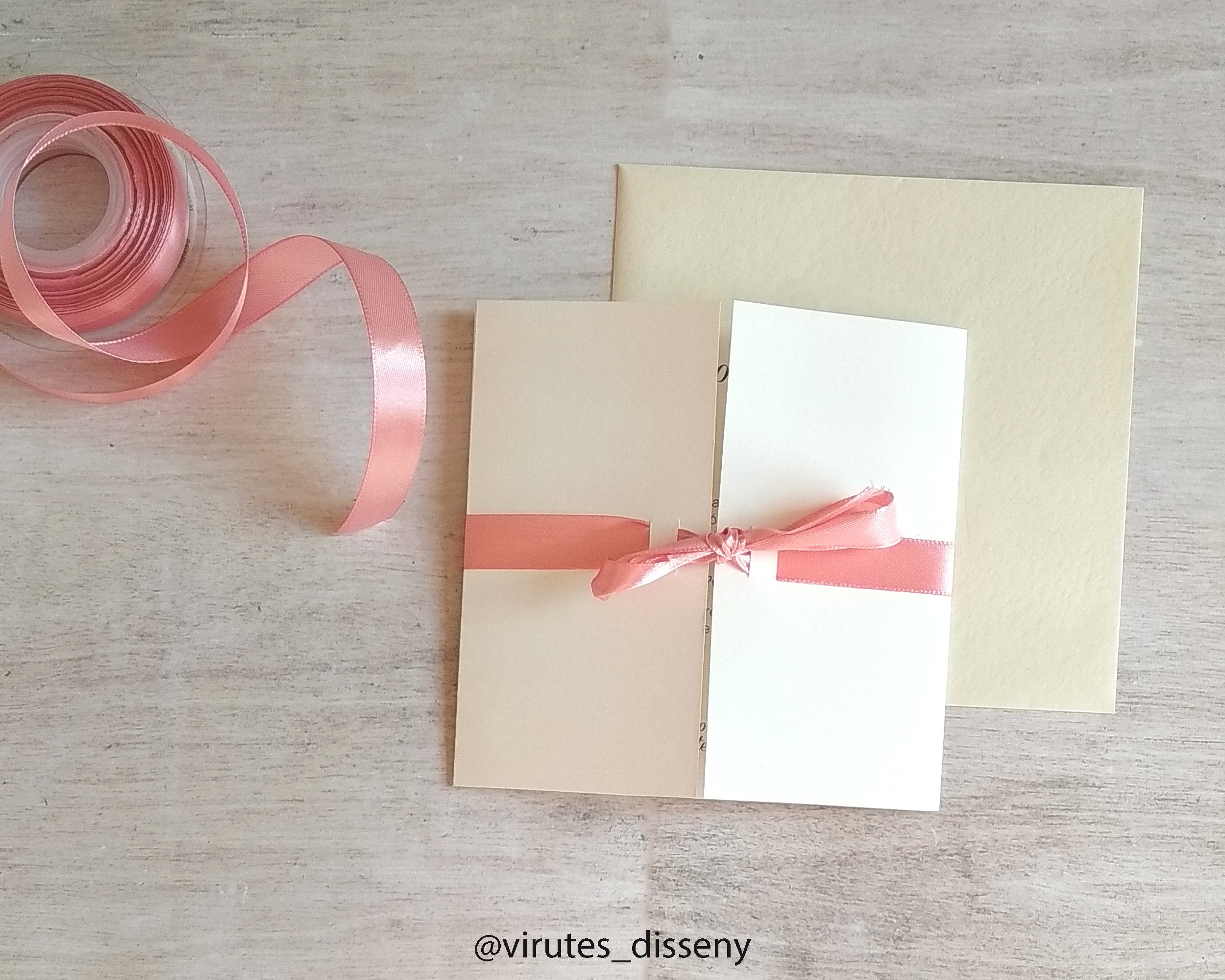 Diy Wedding Invitations Ribbon