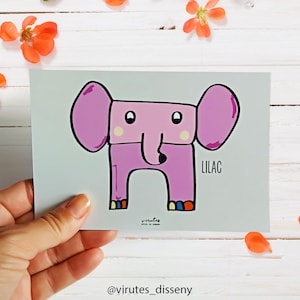 Tarjeta Elefante // Envía unas palabras de amor // Dime que quieres que le escriba y en pocos días lo recibirá // Envío seguro