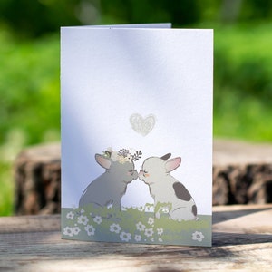 Tarjeta Bulldogs Parejita // Envía unas palabras de amor // Dime que quieres que le escriba y en pocos días lo recibirá // Envío seguro