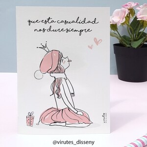 Tarjeta de amor Chica // Envía unas palabras de amor // Dime que quieres que le escriba y en pocos días lo recibirá // Envío seguro
