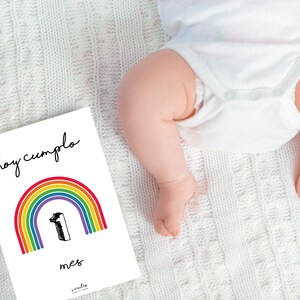 Tarjetas de hitos para niños ARCO IRIS, Tarjetas de hitos, Regalo para bebés, Nueva mamá, Ideas de regalos, Baby Shower, Recuerdos, Bebé