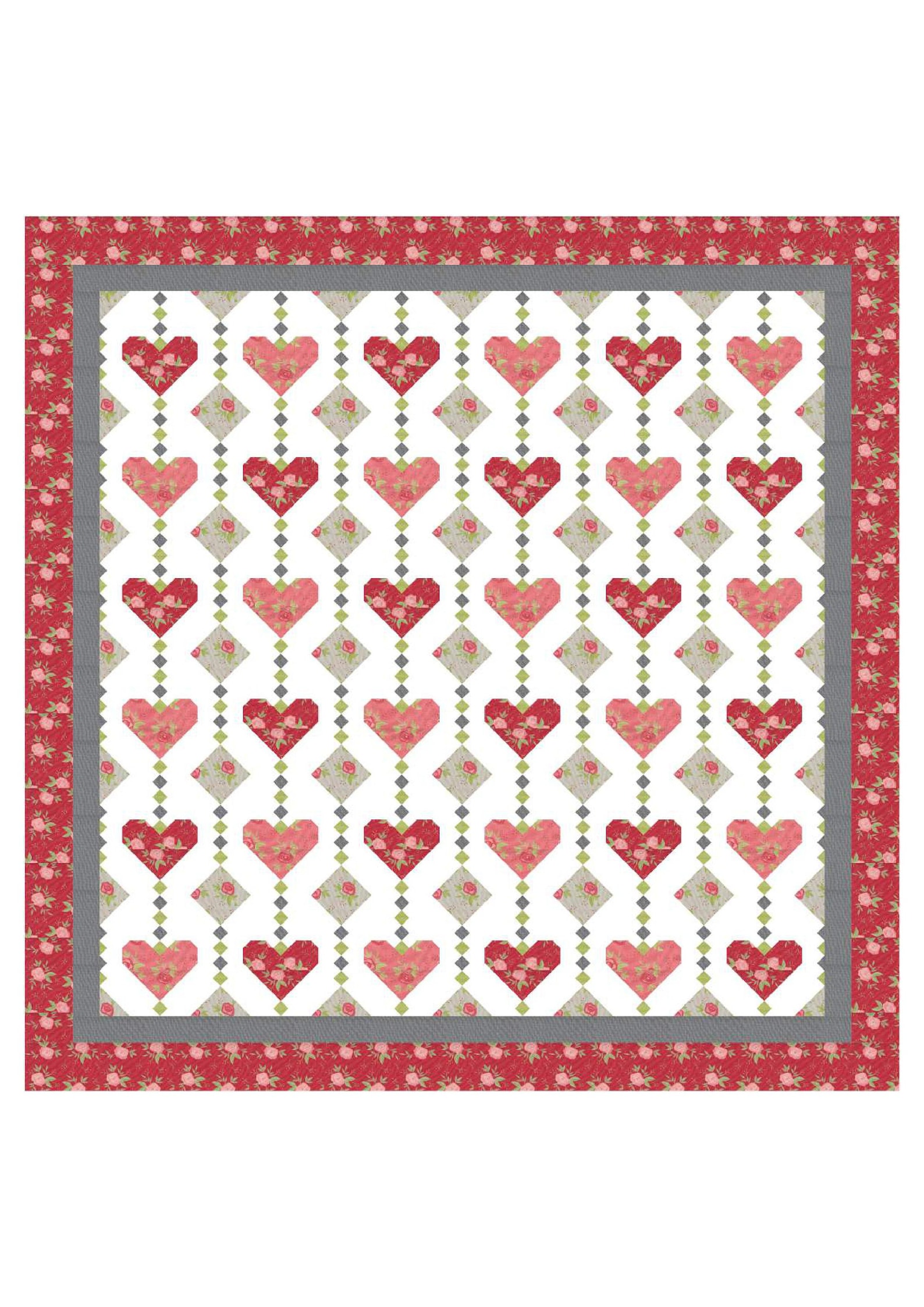 Heart Strings PDF Quilt Pattern Etsy