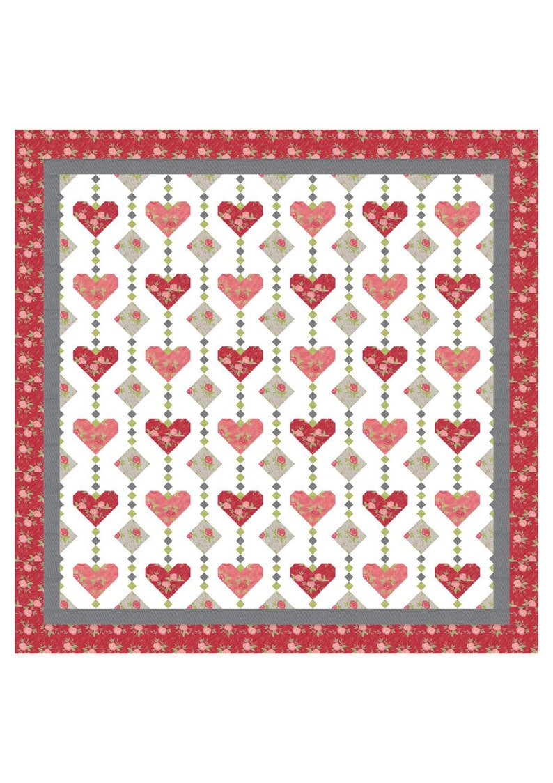Heart Strings PDF Quilt Pattern Etsy
