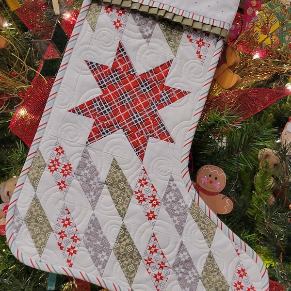 Christmas Stocking PDF QUILT Pattern