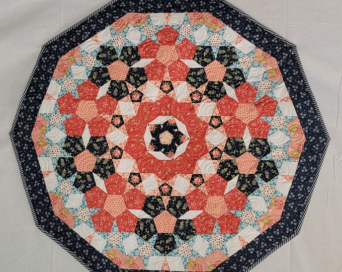 Millefiori Table Topper Quilt Pattern