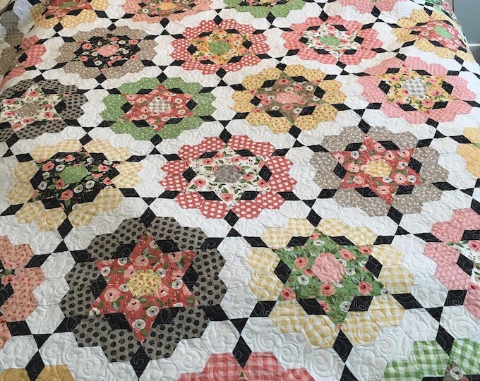 Pointed Flower quilt pattern