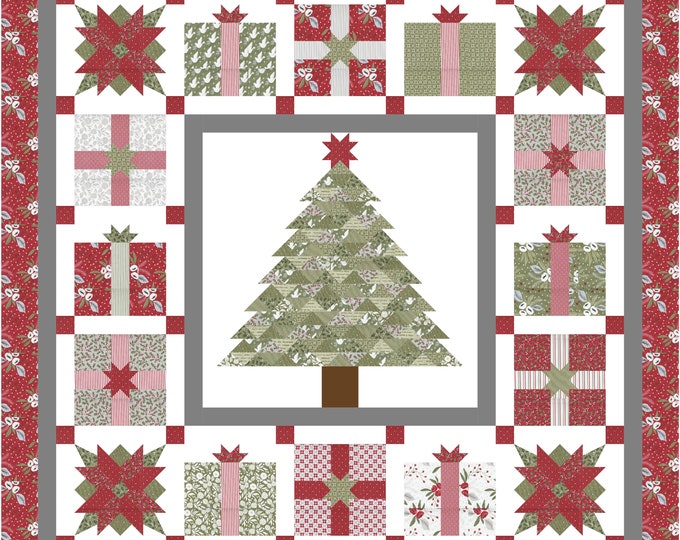 Presents Under The Christmas Tree PDF Quilt Pattern