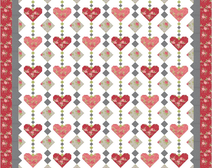 Heart Strings Paper Quilt Pattern
