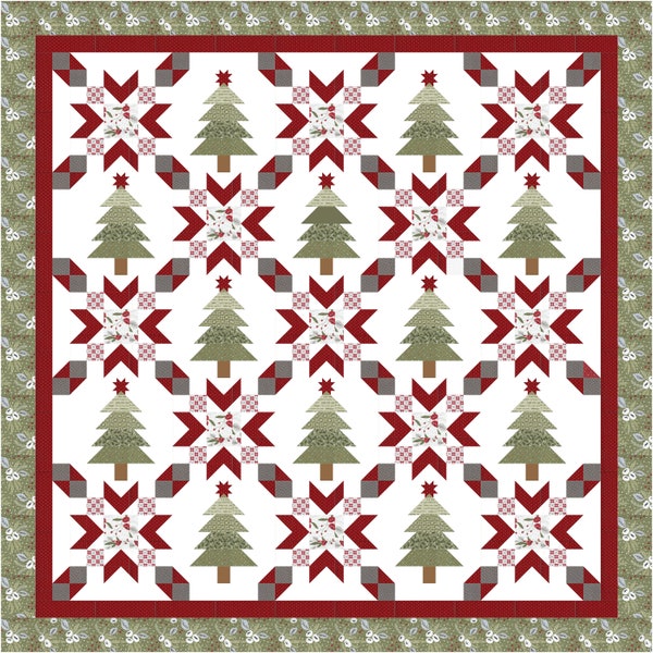 O kerstboom PDF-quiltpatroon