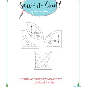 2 Inch Drunkards Path Quilt Templates - Etsy