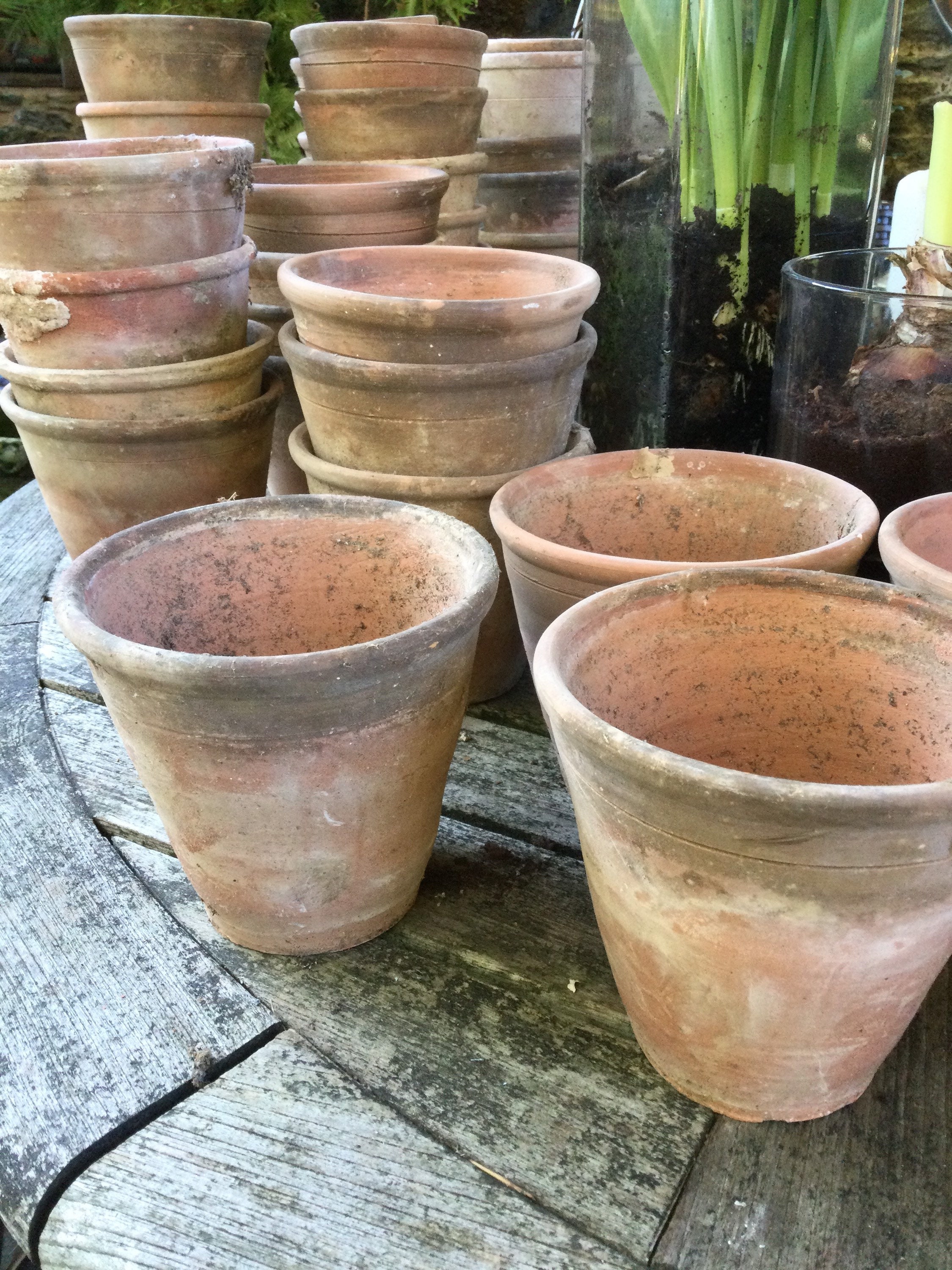 Pair of Vintage Terracotta Plant Pots | Etsy