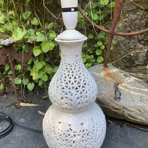 Stunning Vintage Blanc De China Table Lamp Base