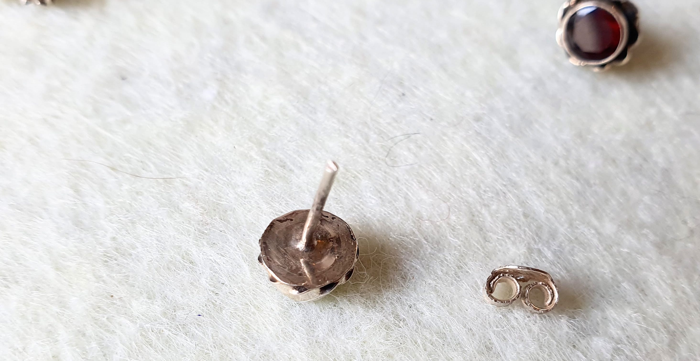 Boucles D'oreilles En Argent 925 Avec Citrine, Péridot Et Prehnite - Marque Rose-Mimosa, Dormeuses