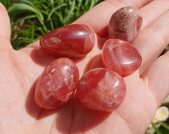 RHODOCROSITE in Tumbled Stone 12 to 15gr
