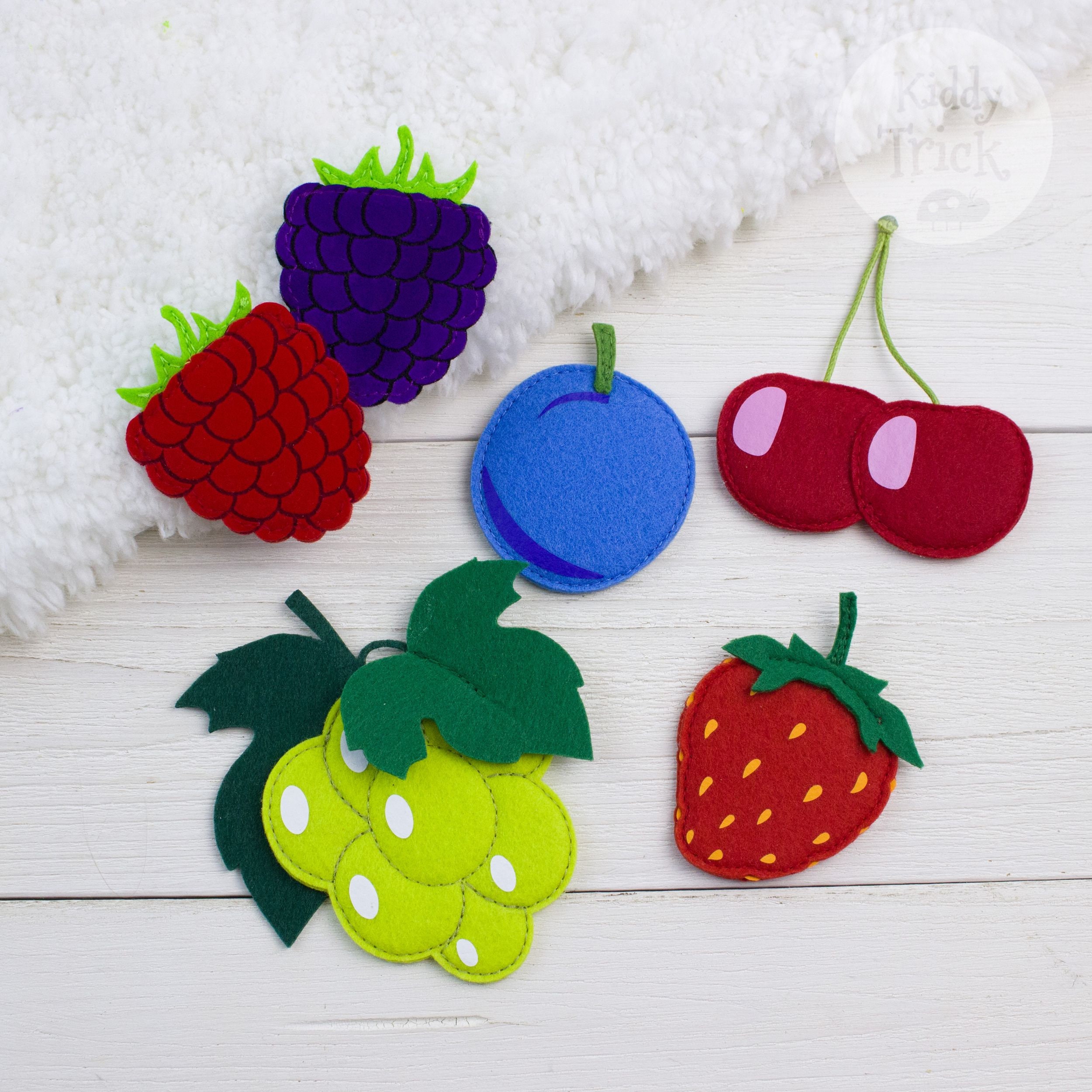 Felt vegetables Felt fruits Game vegetsbles Flat toys Etsy