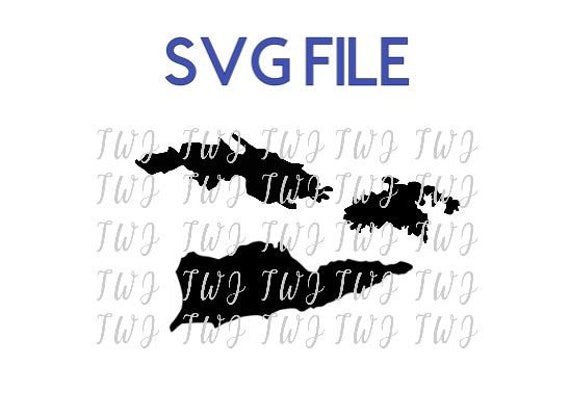 Us Virgin Islands Svg File Trio For Cricut Machines Etsy