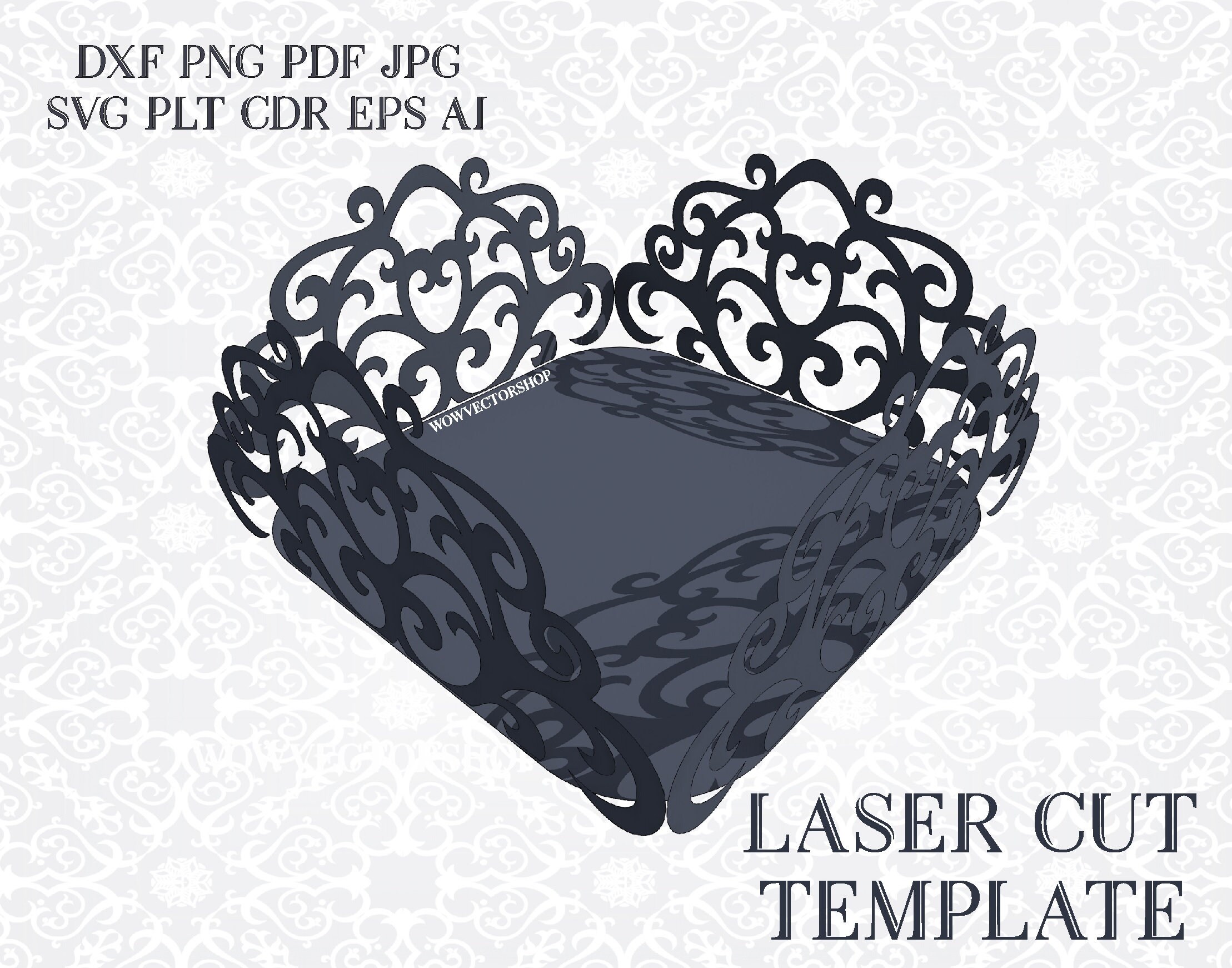 Download Cupcake Wrapper Floral Design 3d Svg Cupcake Wrapper Floral Etsy
