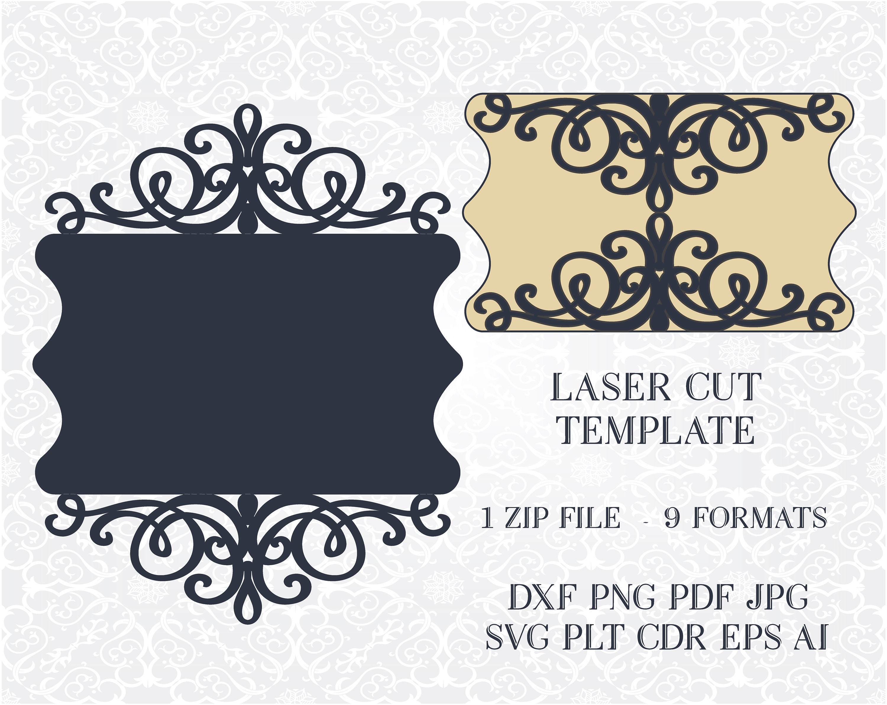 Download Wedding invitation SVG DXF ai CRD eps png Cricut | Etsy