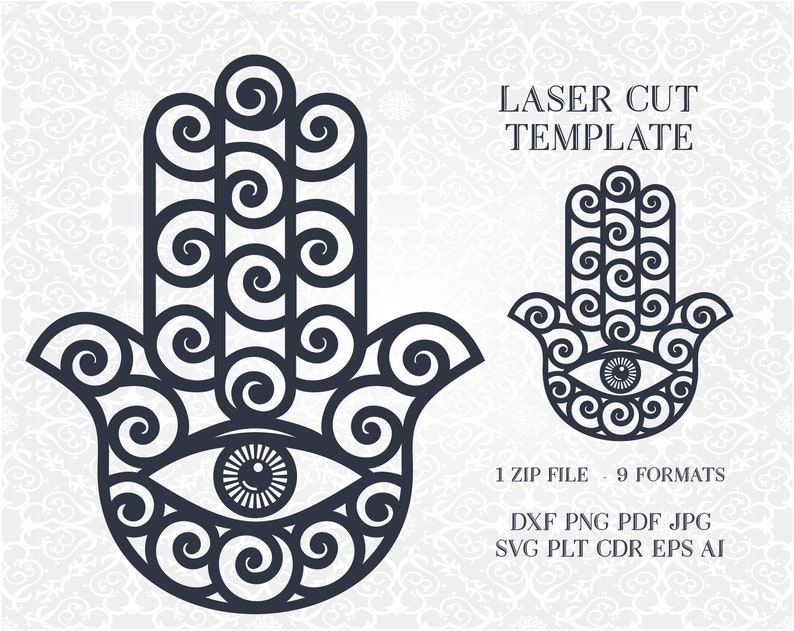 Download Digital SVG PNG JPG hamsa hamsa hand boho hand hand of | Etsy