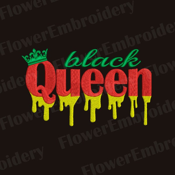 Black Queen embroidery design Melanin queen African American embroidery Black woman are dope machine embroidery design  Black lives matter