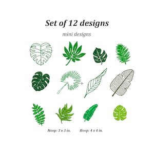 Embroidery flowers exotic Tropical machine embroidery designs Hawaii digital embroidery Embroidery files plants Exotic plants embroidery