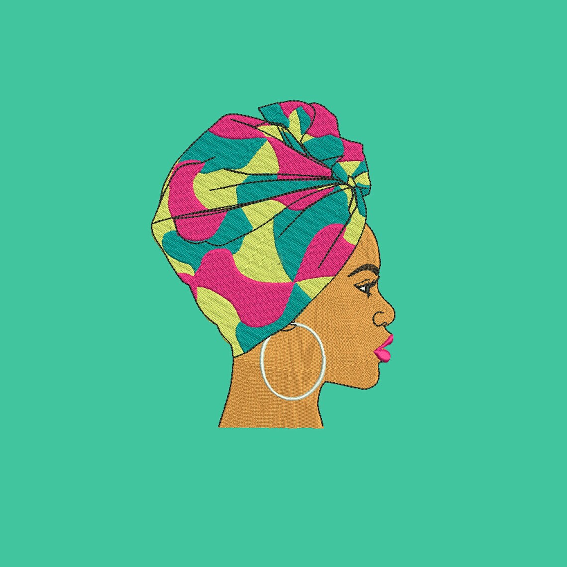 African american embroidery designs Black woman are dope Black | Etsy