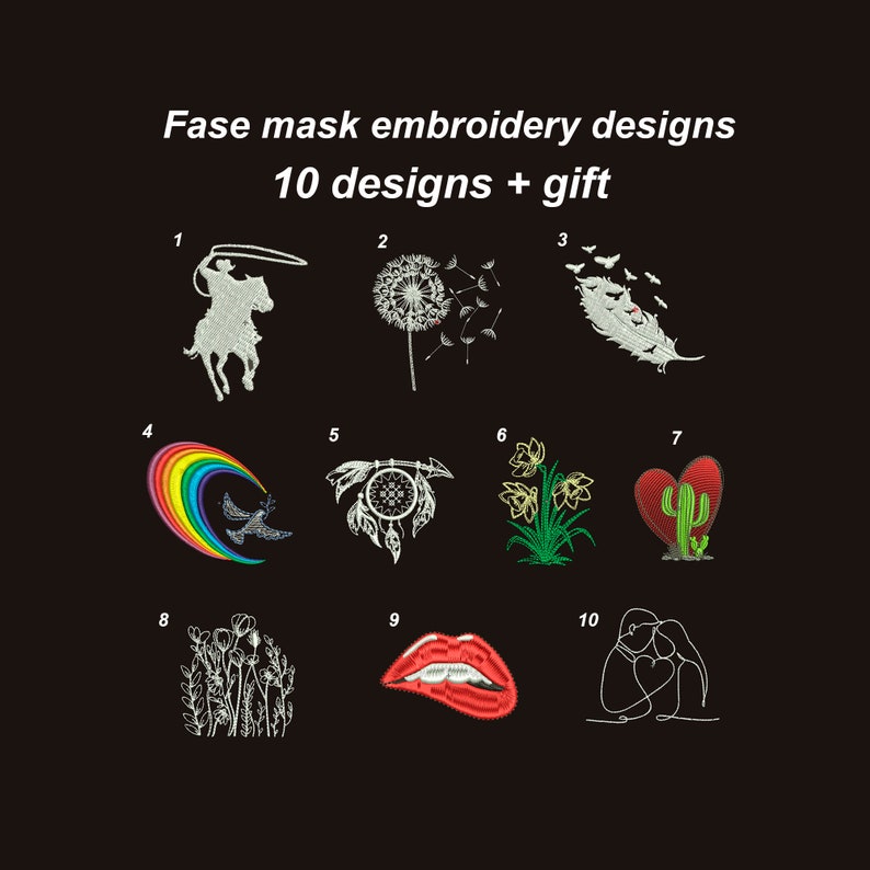 Face mask embroidery nwcvq embroidery machine embroidey  etsy Face mask embroidery nwcvq embroidery machine embroidey  etsy
