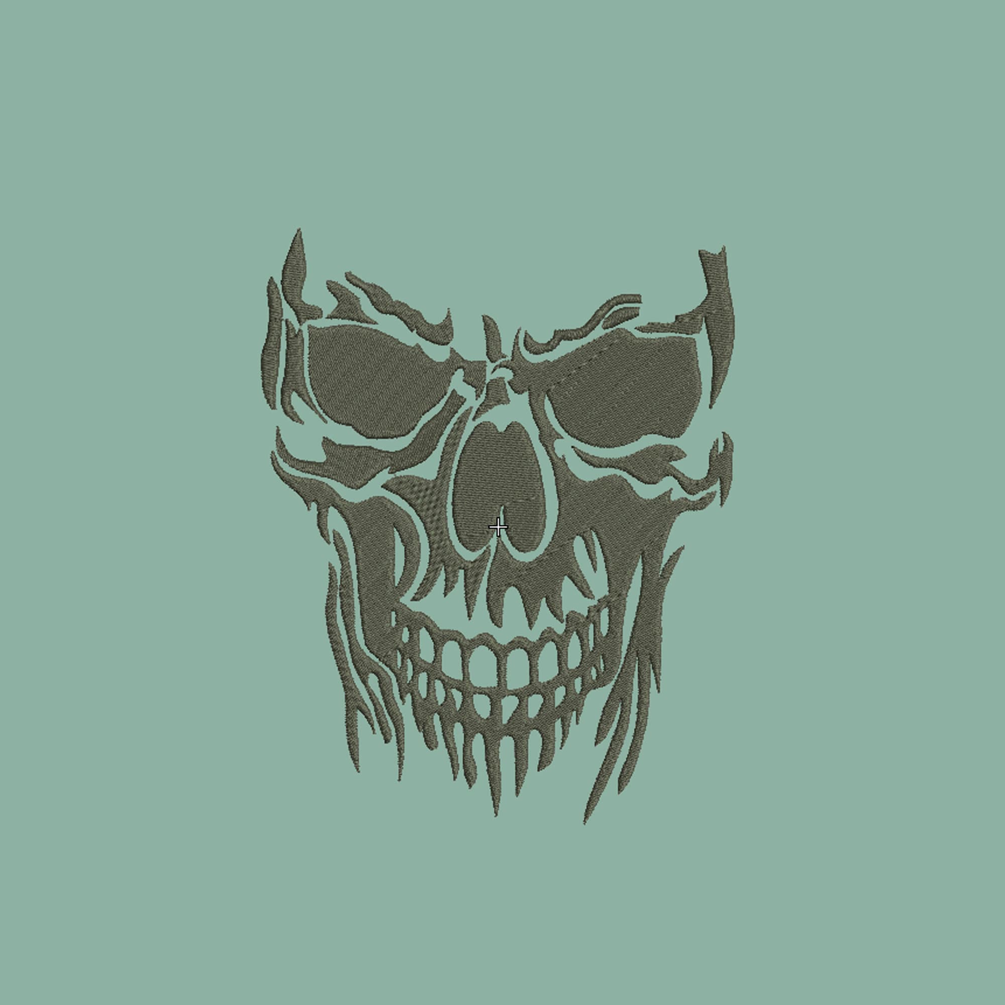 Skull Embroidery Design: Halloween Skeleton (digital File) - Etsy