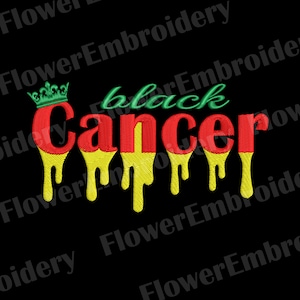 Cancer zodiak embroidery Zodiac signs machine embroidery design African American embroidery Black lives matter African embroidery designs