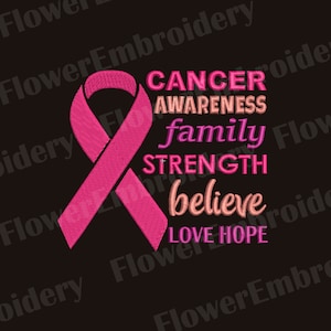Breast cancer embroidery design Awareness cancer embroidery design Brother embroidery designs Machine embroidery design breast cancer ribbon
