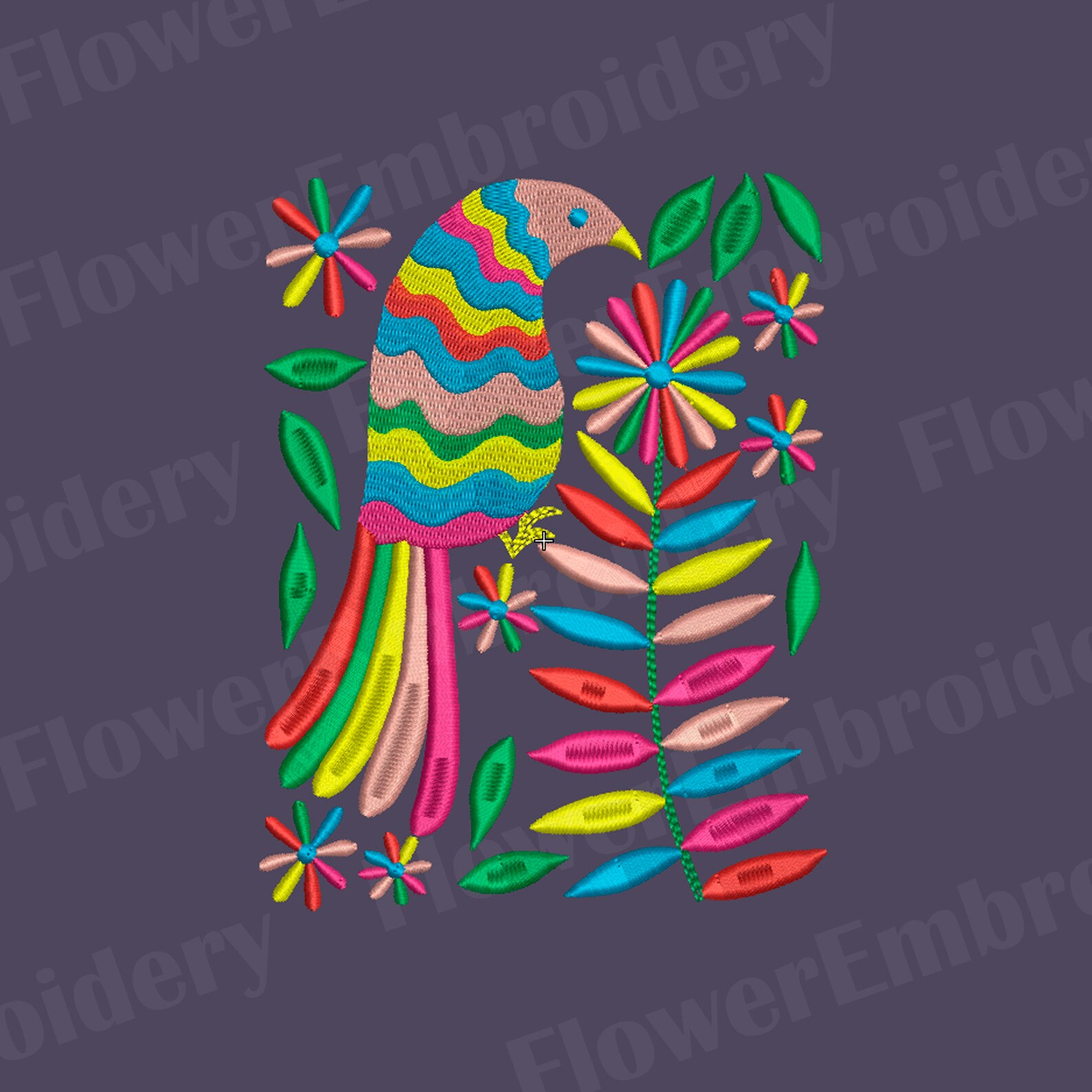 Otomi Embroidery Design Mexican Embroidery Designs Embroidery Etsy